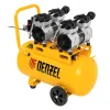 Компрессор безмасляный, малошумный DLS 1500/50, 1500 ВТ, 2x750, 50 л, 260 л/мин Denzel