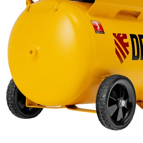 Компрессор безмасляный, малошумный DLS 1500/50, 1500 ВТ, 2x750, 50 л, 260 л/мин Denzel