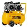 Компрессор безмасляный, малошумный DLS 1500/50, 1500 ВТ, 2x750, 50 л, 260 л/мин Denzel
