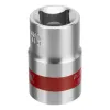 Головка торцевая, 17 мм, 6-гранная, CrV, под квадрат 1/2", хромированная Matrix