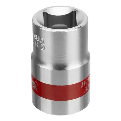 Головка торцевая, 17 мм, 6-гранная, CrV, под квадрат 1/2", хромированная Matrix