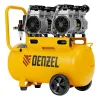 Компрессор безмасляный, малошумный DLS 1500/50, 1500 ВТ, 2x750, 50 л, 260 л/мин Denzel