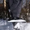Лопата для уборки снега пластиковая, 385 х 410 х 1350 мм, алюминиевый черенок, Сибртех