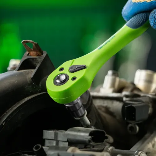 Ключ-трещотка 3/8", CrV, 72 зуба, с быстрым сбросом Сибртех