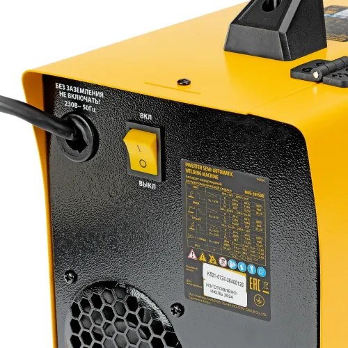 Аппарат инвертор. полуавтомат. cварки IMIG-185SDR, 180 А, ПВ 60%, катушка 5 кг Denzel