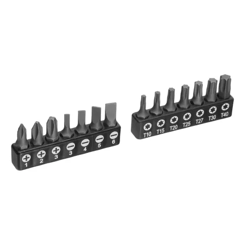 Набор инструментов, 1/2", 1/4", CrV, S2, пластиковый кейс, 84 предмета Denzel