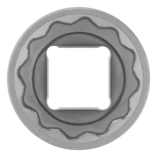Головка торцевая, 24 мм, 12-гранная, CrV, под квадрат 1/2", хромированная Stels