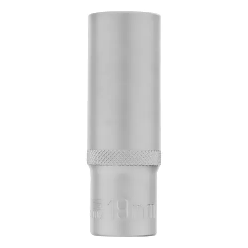 Головка торцевая удлиненная, 19 мм, 6-гранная, CrV, под квадрат 1/2", Stels