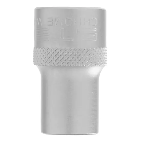 Головка торцевая, 12 мм, 12-гранная, CrV, под квадрат 1/2", хромированная Stels