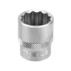 Набор торцевых головок, 3/8", 12-ти гр., CrV, 10шт., 8-19мм Stels