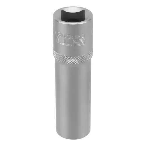 Головка торцевая удлиненная, 14 мм, 6-гранная, CrV, под квадрат 1/2", Stels