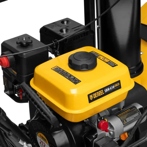 Снегоуборщик бензиновый SBM 610DT PRO, 212cc, гусеницы, эл.старт, блок. дифф. Denzel