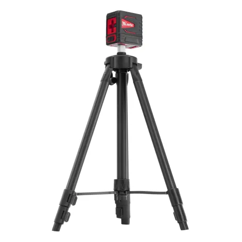 Лазерный уровень QBC RED Pro SET, 10 м, красный луч, батарейки, штатив MTX