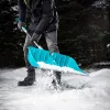 Лопата для уборки снега,полипропилен,540х375х1420мм,алюминиевый черенок,ПВХ накладка, LUXE Palisad