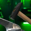 Молоток слесарный 800 г, квадратный боек, деревянная рукоятка Сибртех