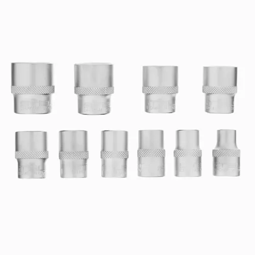 Набор торцевых головок, 3/8", 12-ти гр., CrV, 10шт., 8-19мм Stels