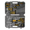 Набор инструментов, 1/2", 1/4", CrV, S2, пластиковый кейс, 84 предмета Denzel