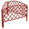 Забор декоративный "Сетка", 24х320 см, терракот, Россия Palisad