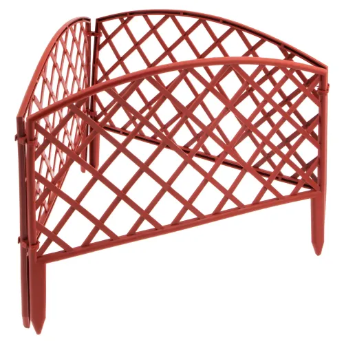 Забор декоративный "Сетка", 24х320 см, терракот, Россия Palisad