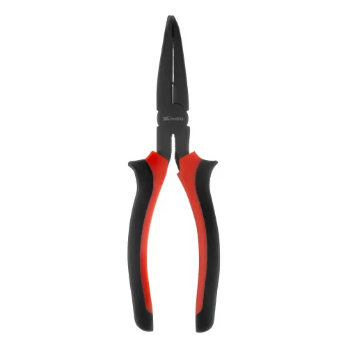Длинногубцы Black Nickel, 200 мм, изогнутые, двухкомпонентные рукоятки Matrix