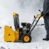 Снегоуборщик бензиновый SBM 610, 212 cc, ручной старт, фара Denzel
