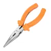 Длинногубцы Classic, 160 мм, прямые шлифованные, пластмассовые рукоятки Sparta