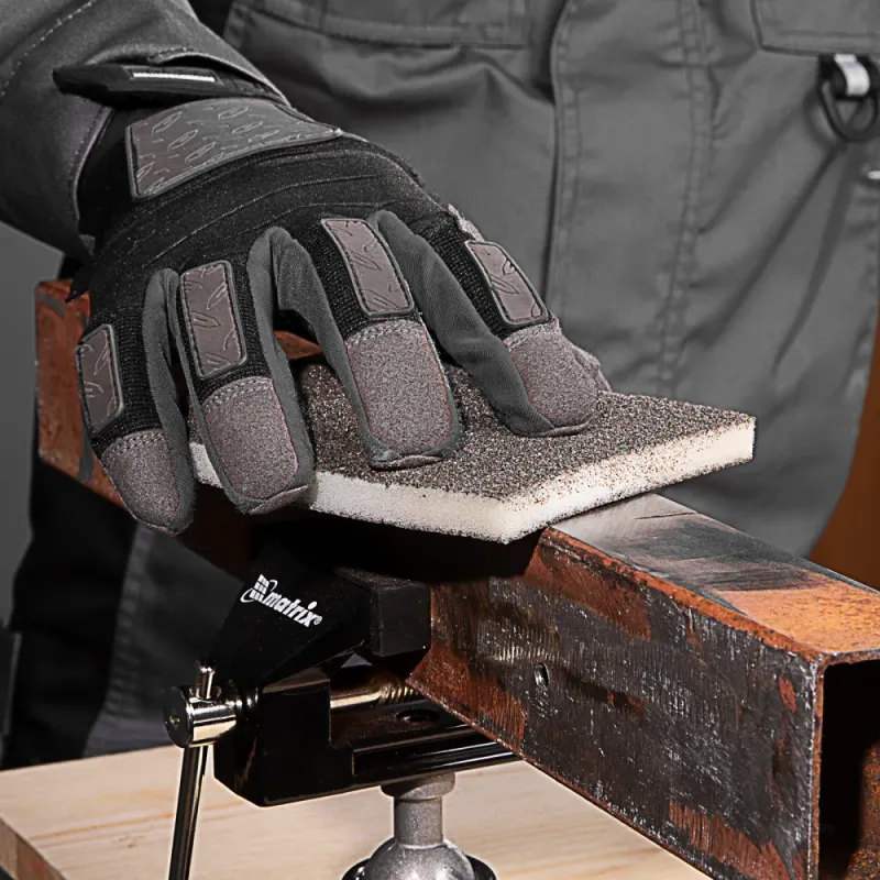 Губка для шлифования, 125 х 100 х 10 мм, мягкая, 3 шт., P 60/80, P 60/100, P 80/120 Matrix