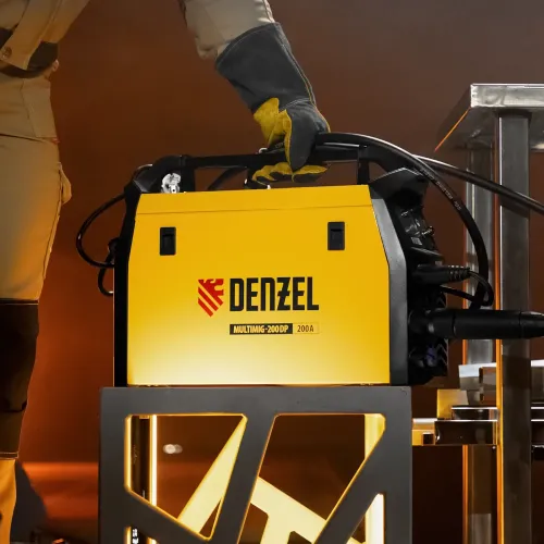 Аппарат инвертор. полуавтомат. сварки MultiMIG-200DP Synergy Double Pulse, 200 А, ПВ 80% Denzel