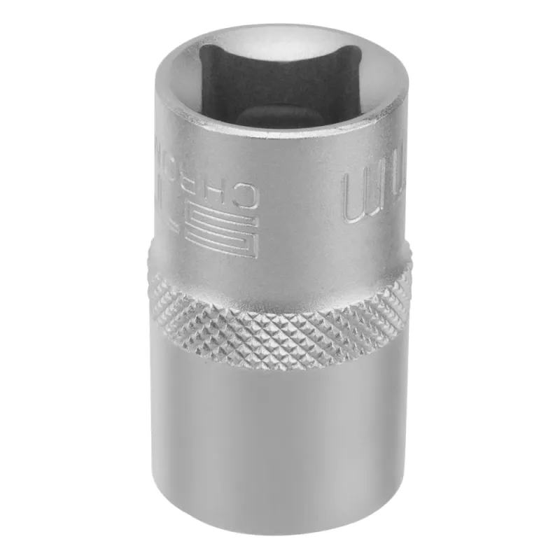 Головка торцевая, 15 мм, 6-гранная, CrV, под квадрат 1/2" Stels