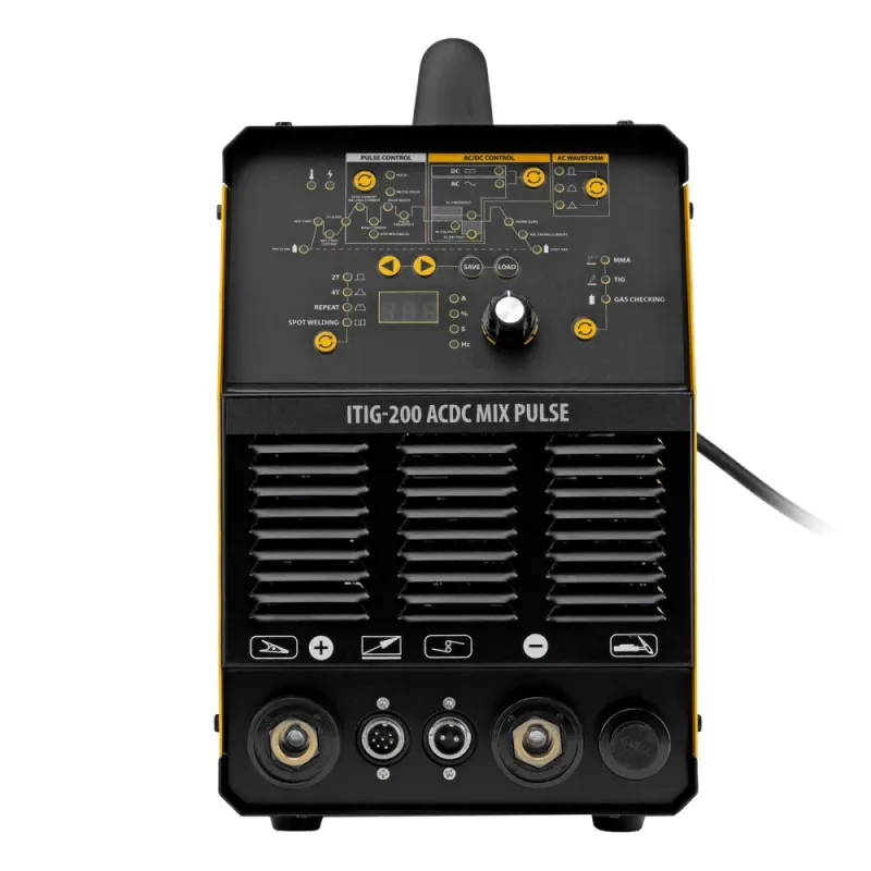 Аппарат инвертор. аргонодуговой сварки ITIG-200 ACDC Mix Pulse, 200 А, ПВ 60% Denzel