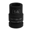Головка ударная шестигранная, 14 мм, 1/2", CrMo Stels
