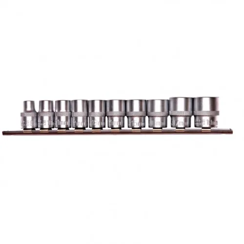 Набор торцевых головок 3/8", 6-ти гр., CrV, 10шт., 8-19мм Stels