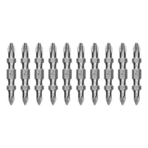 Бита двухстор., PZ2-PZ1х45мм, сталь S2, 10шт. Gross