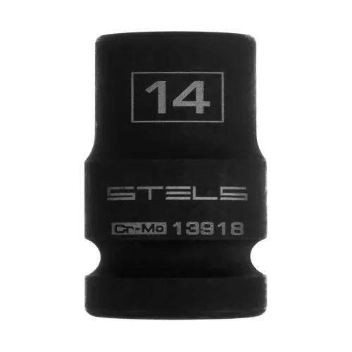 Головка ударная шестигранная, 14 мм, 1/2", CrMo Stels