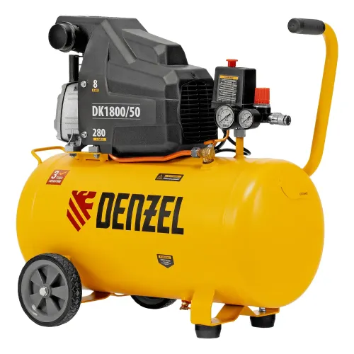 Компрессор воздушный DK1800/50,Х-PRO 1,8 кВт, 280л/мин, 50л Denzel