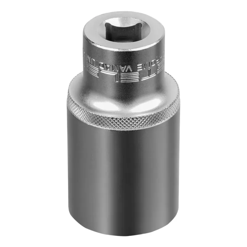 Головка торцевая удлиненная, 30 мм, 6-гранная, CrV, под квадрат 1/2" Stels