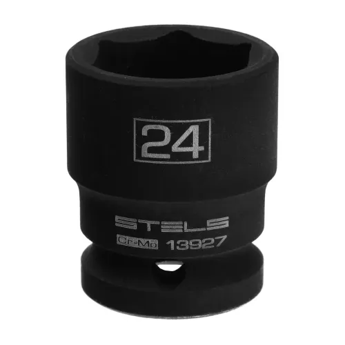 Головка ударная шестигранная, 24 мм, 1/2", CrMo Stels