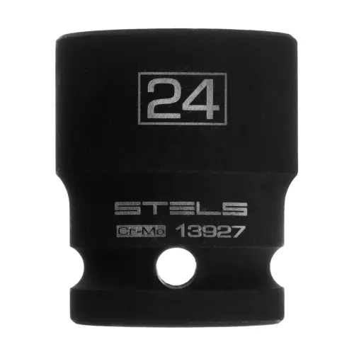 Головка ударная шестигранная, 24 мм, 1/2", CrMo Stels