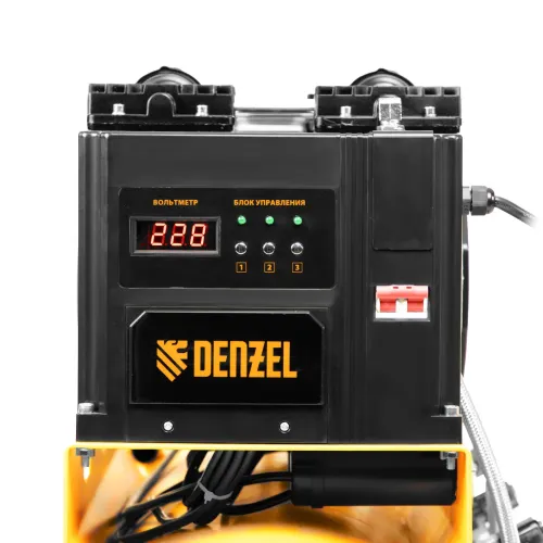 Компрессор безмаслянный малошумный DLS 2250/100, 2250 Вт, 3х750, 100 л, 410 л/мин блок упр Denzel