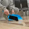 Набор: совок с кромкой 330x225 мм и щетка-сметка 285 мм, голубой, Home Palisad