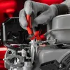 Длинногубцы NICKEL, 160 мм, прямые никелированные, двухкомпонентные рукоятки Matrix
