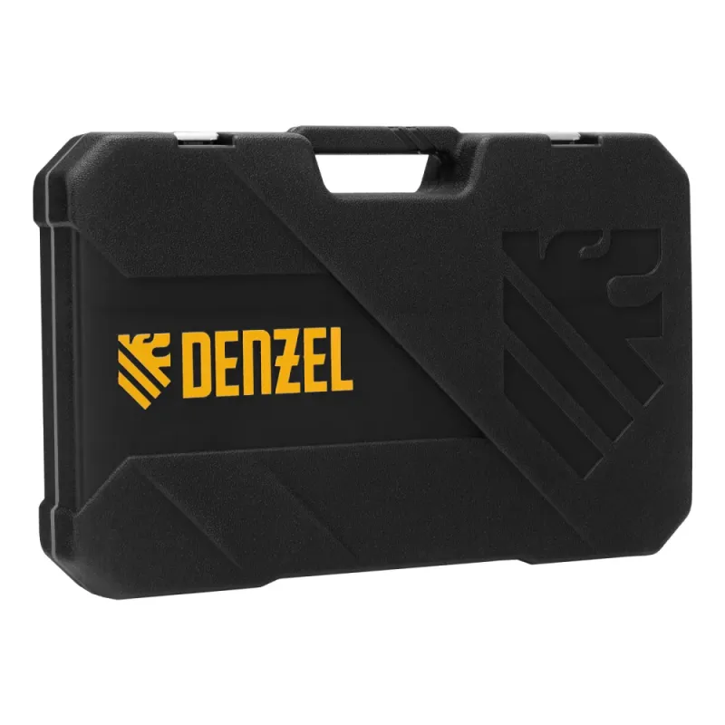 Набор инструментов, 1/2", 1/4", CrV, S2, пластиковый кейс, 100 предметов Denzel