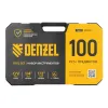 Набор инструментов, 1/2", 1/4", CrV, S2, пластиковый кейс, 100 предметов Denzel