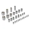 Набор инструментов, 1/2", 1/4", CrV, S2, пластиковый кейс, 100 предметов Denzel