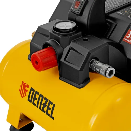 Компрессор DLS750/6 безмасляный малошумный 750 Вт, 140 л/мин,ресивер 6 л Denzel