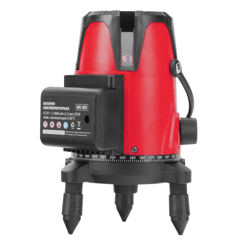 Лазерный уровень MFL RED, 30 м, красный луч, акк. Li 2400 mAh, сумка, резьба 5/8"  MTX