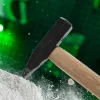 Молоток слесарный 300 г, квадратный боек, деревянная рукоятка Сибртех