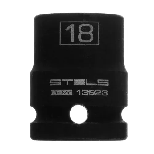 Головка ударная шестигранная, 18 мм, 1/2", CrMo Stels