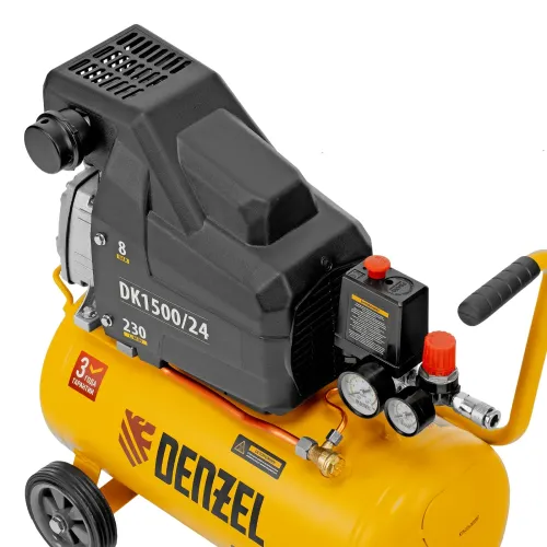 Компрессор воздушный DK1500/24,Х-PRO 1,5 кВт, 230 л/мин, 24 л Denzel
