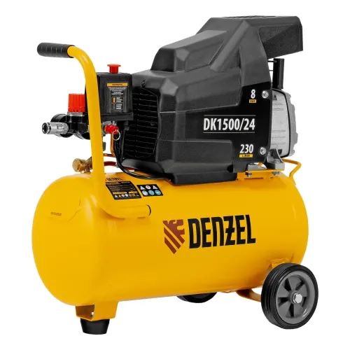Компрессор воздушный DK1500/24,Х-PRO 1,5 кВт, 230 л/мин, 24 л Denzel